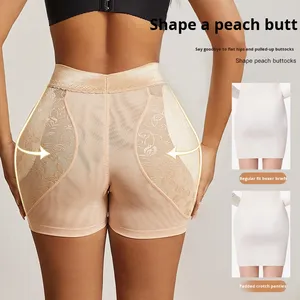 Venta al por mayor Plump entrepierna aumento entrepierna tonificación malla de encaje Leggings Control de barriga cintura alta vientre succión Butt Lift Pants - Product Image 4