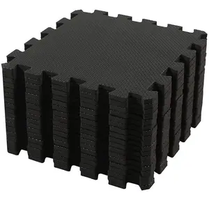 Настраиваемый все доступные размеры для фитнеса черный цвет EVA пенопластовый Напольный пазл детский игровой коврик
