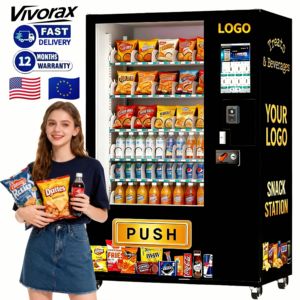 ตู้จำหน่ายสินค้าอัตโนมัติแบบหน้าจอสัมผัสอัจฉริยะ สำหรับอาหาร เครื่องดื่ม และขนมขบเคี้ยว รวมถึงสินค้าอื่นๆ เช่น น้ำอัดลม - Product Image 1