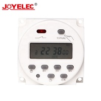 Temporizador Digital CN101A AC 220V, interruptor, 7 días, programable semanal, programador de relé con 4 cables