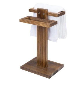 Supporto per portasciugamani <span class=keywords><strong>in</strong></span> <span class=keywords><strong>legno</strong></span> portagioie <span class=keywords><strong>in</strong></span> <span class=keywords><strong>legno</strong></span> portagioie <span class=keywords><strong>in</strong></span> <span class=keywords><strong>legno</strong></span> rustico portasciugamani per la decorazione della casa - Product Image 1