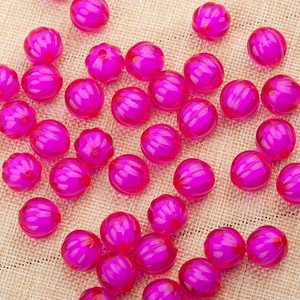Acrylic Pumpkin Shaped <b>Beads</b> 8mm Loose <b>Beads</b> For Jewelry Making DIY Handmade Crafting Material Bulk Wholesale - Product Image 4