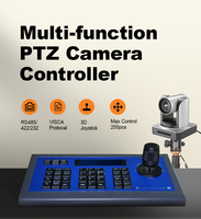 Control Remoto Luckimage PTZ para Sistema de Audioconferencia y Transmisión en Vivo, Teclado con Joystick para Cámara de Conferencia