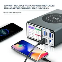 JCID JC AIXUN DP20 chargeur rapide intelligent multifonctionnel de bureau pour téléphones mobiles 200W PD QC FCP outil de réparation de charge rapide