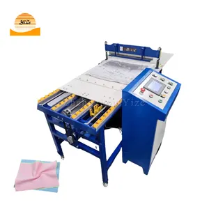 Electric Zig Zag Blade Sample Fabric Cloth Swatch Textile Fabric Sample Cutter Cutting Machine