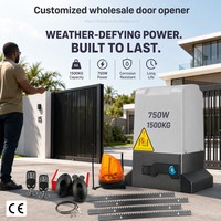Opérateur de portail fiable 1500 kg avec fin de course magnétique et rebond anti-obstacle, contrôle mobile Tuya WiFi pour moteur de portail coulissant