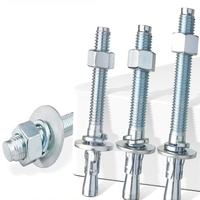 Boulon d'ancrage à expansion robuste pour réparation automobile, boulon d'ancrage à manchon zingué
