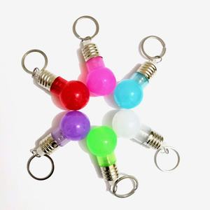 Usine Ampoule lumineuse porte-clés créatif LED éclairage coloré porte-clés pendentif <span class=keywords><strong>incassable</strong></span> LED ampoule porte-clés pour cadeaux promotionnels - Product Image 1