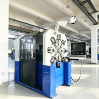 Machine à bobiner les ressorts automatique CNC 12 axes contrôlée par PLC avec moteurs et entraînements, diamètre du fil 0,4-2,5 mm