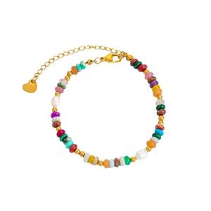 Handmade 18K Gold Tone Stainless Steel Bracelet for Women Trendy Niche Design That Doesn't Fade <b>Charm</b> Bracelets Style - Product Image 5