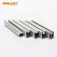 Rail de montage de panneaux solaires SOEASY 2100 mm 4200 mm en aluminium pour systèmes solaires