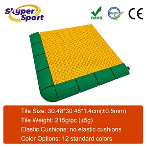 Baldosas Modulares de PP Entrelazadas para Canchas de Baloncesto de 25'x25', Hockey en Línea y Patinaje, Suelo Deportivo para Exteriores - Product Image 2