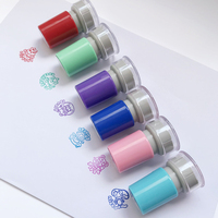 Tampon encreur en caoutchouc pour enfants, pour pâte à modeler, avec impression personnalisée, transfert de motifs, logo vintage mignon, pour henné