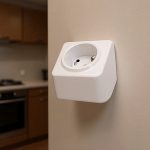 Enchufe de Pared de 1 Orificio Estilo Alemán Aigostar, 16A 250V, Material de PC Blanco - Product Image 2