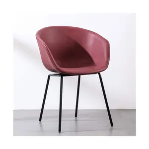 DLC-R020厂家直销软垫horeca椅子粉色软垫塑料椅子低价出售