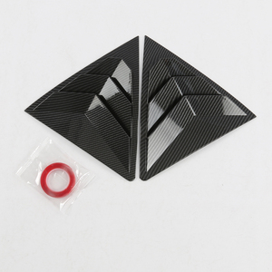 Car Rear <b>Window</b> for 2014 2015 2016 2018 ABS Carbon Fiber Print Side <b>Cover</b> Trim Sticker Vent Scoop - Product Image 3