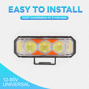 4 Mini Rijverlichting Systemen Wit Geel Flits Led Spotlight Mistlamp Koplamp Voor Fiets Motorfiets Faros Para Moto - Product Image 6