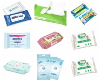 Machine d'emballage flow-pack pour serviettes hygiéniques, masques faciaux, couches, lingettes humides pour bébés, lingettes en tissu et lingettes humides en forme de coussin