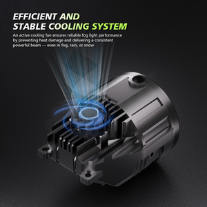 3 pouces Bi LED 3 couleurs Lentilles de projecteur antibrouillard Installation non destructive Lentille de modification de voiture pour honda <span class=keywords><strong>toyota</strong></span> - Product Image 5