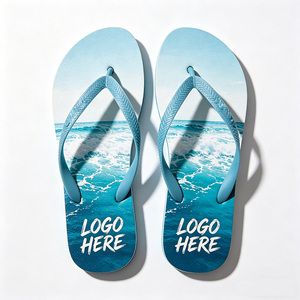 Chanclas Unisex con Diseño Personalizado, Sandalias <span class=keywords><strong>de</strong></span> Playa y Vacaciones, MOQ 50 para Pedidos al por Mayor - Product Image 3