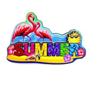 Ímã de madeira para geladeira com logotipo personalizado México, lembrança de praia de Cancun, México - Product Image 5