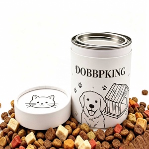 <span class=keywords><strong>Tube</strong></span> d'emballage alimentaire en papier recyclable de qualité alimentaire OEM pour friandises pour chiens, croquettes pour chats, avec joint en aluminium - Product Image 1
