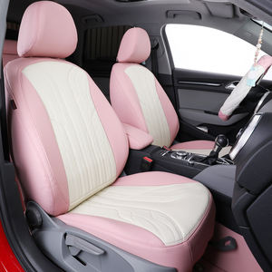 EKR Set Completo Unico di Lusso per Tutte le Stagioni, Coprisedili Auto in Pelle Rosa Carino e Femminile con Cuscino, Garanzia di 2 Anni - Product Image 2