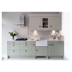 סגנון גותי ארונות מטבח עץ כהה ומבטא ברזל - Product Image 6