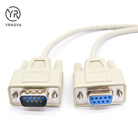 Cable de extensión personalizado DB9 macho a hembra RS232 Cable serie D-Sub de 9 pines con aislamiento de PVC para uso en computadora