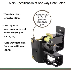 Chiusura a Scatto Bidirezionale Surealong per Cancelli in Metallo con Tubi da 1-5/8" a 2" di Diametro per Cancelli Esterni - Product Image 6