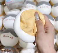 Jouets Squishy Hachimi Hairline Seal en mousse PU à remontée lente pour le soulagement du stress, nouveauté à presser, cadeau de Noël, vente en gros
