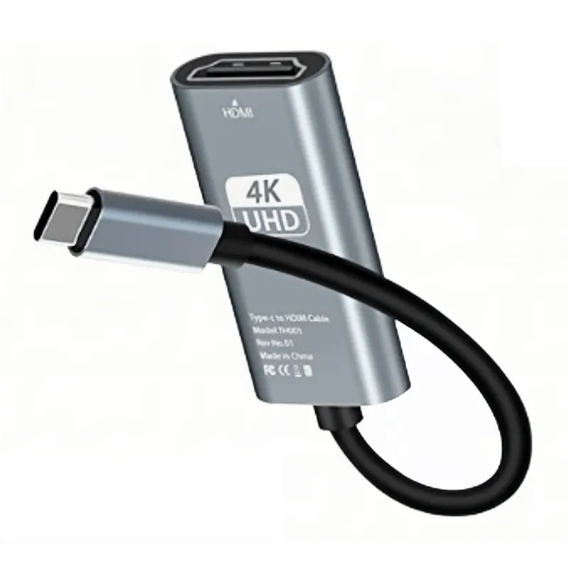 Adaptor USB Tipe C ke HDMI, adaptor USB C ke HDMI Tipe C ke kabel HDTV