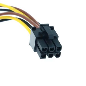 Adaptador de Cable de Alimentación PCI-<span class=keywords><strong>E</strong></span> de 6 Pines a Doble Molex de 4 Pines, Adaptador de Fuente de Alimentación para Tarjeta Gráfica, Cable Convertidor Hembra a Macho, 15 cm - Product Image 2