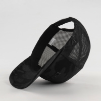 Casquette Y2K de performance en maille avec logo brodé, 5 panneaux, motif camouflage, profil haut, bord incurvé, doublure, pour extérieur, golf, camionneur, personnalisable OEM en gros