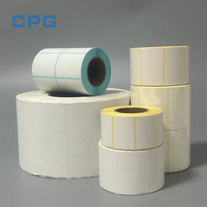 Etiquetas de Código de Barras Térmicas Blancas con Recubrimiento Superior, Personalizadas de Fábrica, Muestras Gratis, Rollo de 100x150mm 4x6 Pulgadas, Etiquetas de Transferencia Térmica - Product Image 1