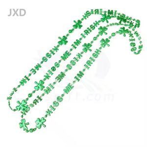 Juxinda 36สร้อยคอพลาสติกโยนสีเขียวสำหรับวันหยุด, <span class=keywords><strong>Happy</strong></span> St Patricks Day - Product Image 3