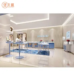 Guangzhou Fabrikant Leveren Sieraden Showcase Ontwerp Van Hoge Kwaliteit Op Maat Sieraden Glazen Kast Voor Verkoop