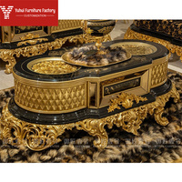 Ensemble de canapés classiques de luxe royal antique haut de gamme, convertible, en bois, pour salon, avec fonction massage, une place