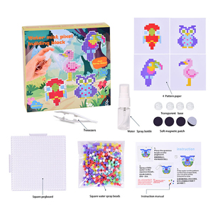 500 pièces + créativité Pixel usine Kit complet 5MM perles d'eau carrées pour la fabrication de modèles de perles d'eau de style Pixel Art - Product Image 2