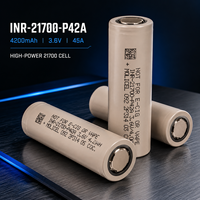 Batterie Li-ion rechargeable haute décharge EU Stock INR21700 P42A 4200mAh 3.6V 45A pour drone, vélo électrique, pack EV