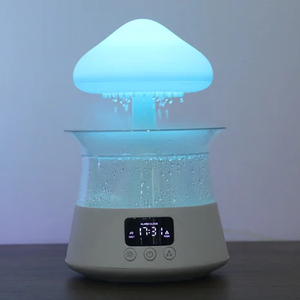 Machine à sons blanc pluie sommeil blanc machine à sons enfants adulte lampe <span class=keywords><strong>de</strong></span> <span class=keywords><strong>lit</strong></span> veilleuse lampes <span class=keywords><strong>de</strong></span> <span class=keywords><strong>table</strong></span> réveil réveil - Product Image 1