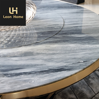 Table à manger ronde de luxe moderne ensemble de chaises 4 6 8 places salon restaurant meubles designs