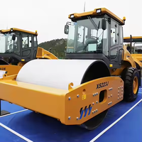 Compacteur vibrant à tambour unique haute puissance 22 tonnes XS223J, compacteur de sol robuste pour la construction routière