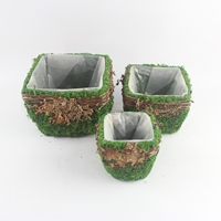 Pot Bunga Hari All Saints Harga Pabrik dengan Pot Bunga Rotan Bulat, Pot Tanaman Elegan untuk Dalam dan Luar Ruangan Dijual