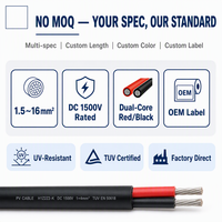 Cable para Panel Solar de Exterior con Certificación EN50618 IEC62930, 2.5mm2 4mm2, Resistente a los Rayos UV, Libre de Halógenos, Bajo MOQ, Precio al por Mayor
