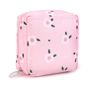 Portable Cartoon Nylon Sanitary Napkin Storage Bag Mini Cosmetic Case For Outdoor Use - Product Image 5