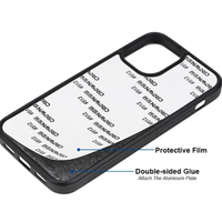 Coque de téléphone portable à sublimation personnalisable, impression DIY, vierge, 2D, en TPU et PC, pour iPhone 17 16 15 Pro Max