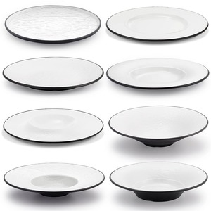<b>Melamine</b> <b>plates</b>, imitation porcelain Japanese round plastic dinner <b>plates</b>, hot pot tableware, barbecue grill <b>plates</b>, side dish - Product Image 1