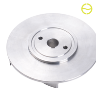 Turbine de pompe en acier inoxydable OEM, moulée par procédé de cire perdue au silicat de silice, certifiée ISO9001, pour équipements de pompage d'eau, destinée aux fabricants de fonderie d'acier