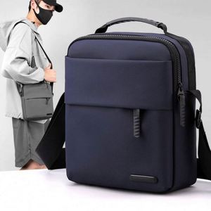 Sac bandoulière personnalisé en PU avec logo, sac messager décontracté et professionnel de haute qualité, sac de poitrine pour homme - Product Image 6